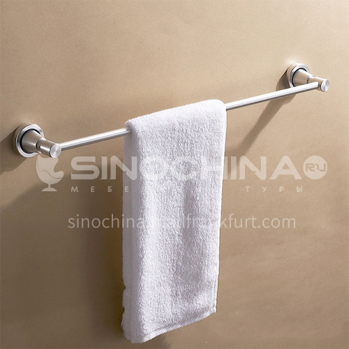 Bathroom silver space aluminum horizontal bar towel rack5311